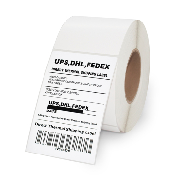4''x6 ''-1000labels ανά ρολό άμεση ετικέτα θερμικής αποστολής