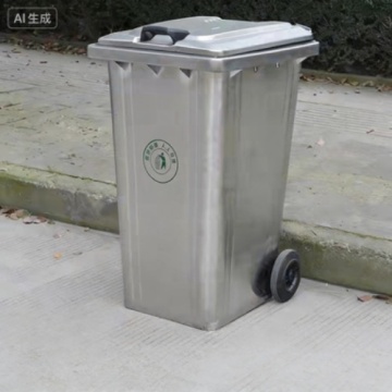 Customized Metal Trash Can 240L Stainless Steel Outdoor Bin