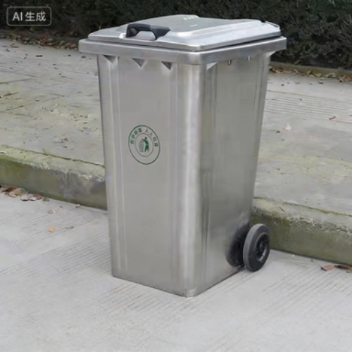 Customized Metal Trash Can 240L Stainless Steel Outdoor Bin