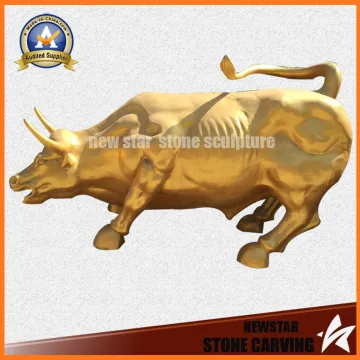 Bronze Carving Sculpture Wall Street Bull Bronze Sculpture
