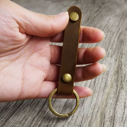 Natural Leather Key Holder - Leather Key Organizer & Key Folder
