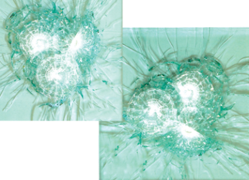 Tempered Float Solid Structure Bulletproof Glass