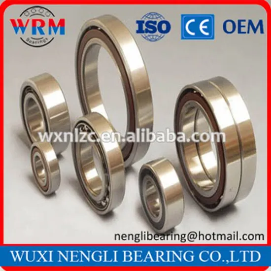 Thin wall angular contact ball bearing 7309 with high quality