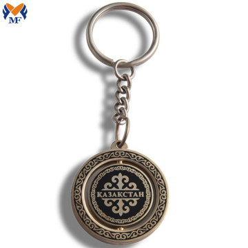 Souvenir Gift Metal Custom Spinning Keychain