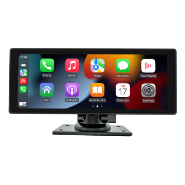 Universal 10 Inch Touch Screen Dash Cam: HD Wireless Car Radio MP5 Player with Android Auto and Wireless CarPlay