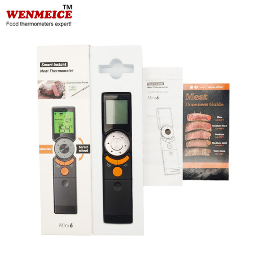 Thermomètre de barbecue à viande de dinde à rétroéclairage multiple avec liaison rotative