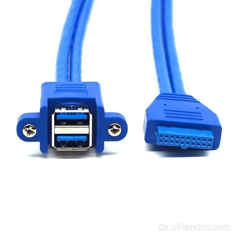 20Pin Dual USB-3.0 Motherboard-Kabeldatenpanel für Motherboard
