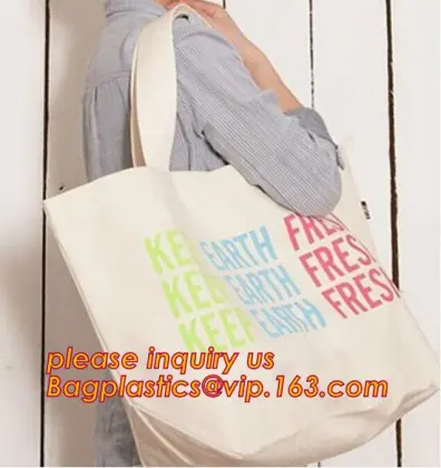eco shopping cotton bags with logo, Printed cotton bag/cotton tote bag/cotton shopping bag