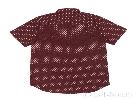 Camicia stampata in cotone da uomo