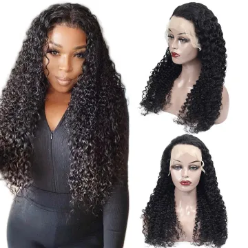 human wigs 100% human hair,preplucked deep curly human hair lace wigs,wholesale price deep curly lace front wig