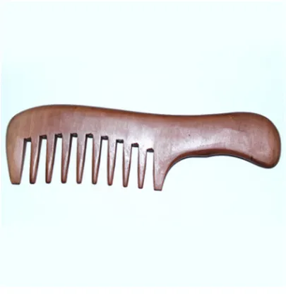 Ionic Type and Peach Comb With Handle