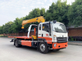 SINOTRUCK HOWO 14ft to 19ft Flatbed Wrecker Truck พร้อมเครน