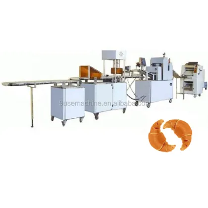 CE Approved Full Automatic Croissant Bread Production Line