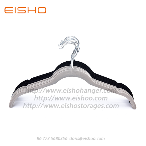 EISHO Adult Black Velvet Shirt Hanger FV006-42