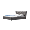 leather simple double bed Hot Sale bedroom sets