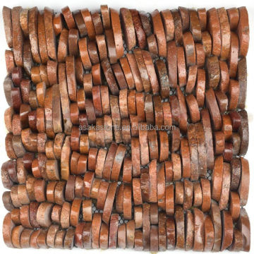 Wholesale Natural Red River Pebble Stone Mosaic Tile for Home Decor