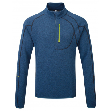 close fitting, low bulk hooded zip tee