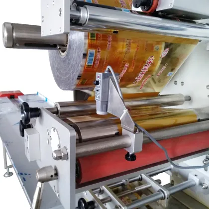 Automatic Sliced Bread Egg Roll Cheddar Cheese Pillow Packing Machine