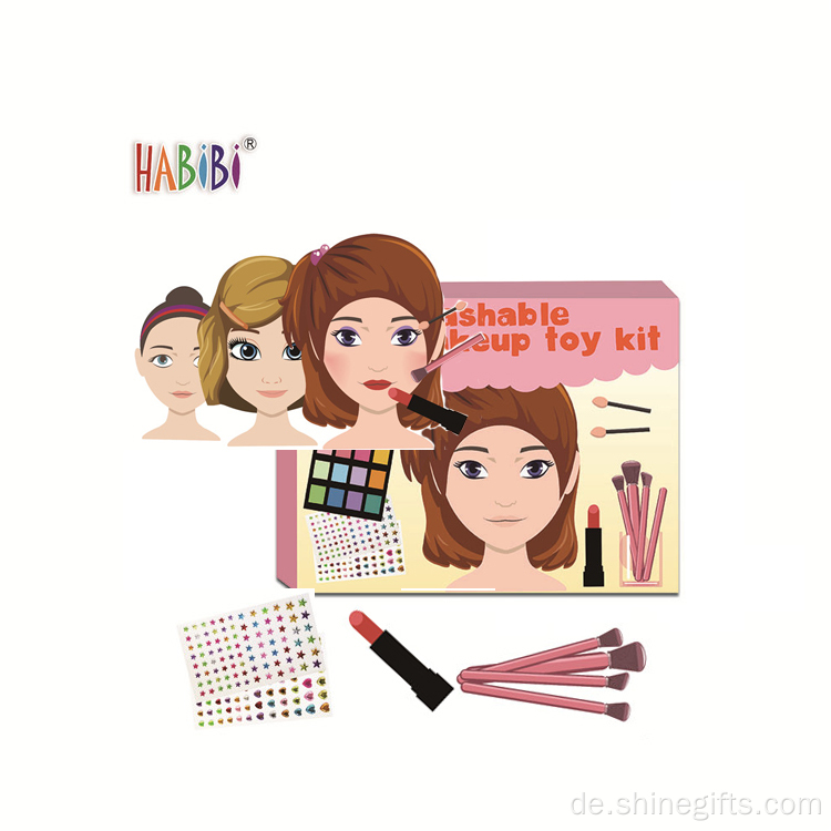 Neue kundenspezifische Kinder waschbares Make -up farbenfrohe Palette Sets