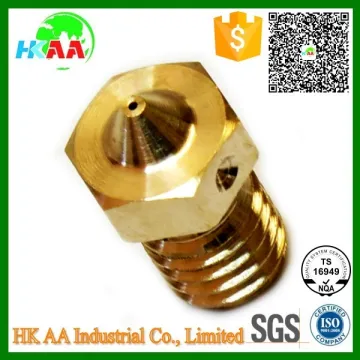 Custom precision 3d printer nozzle, brass hotend fits extra nozzle