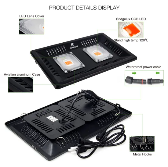 200W indoor grow light LED for greenhouse plants light fruits and vegetables