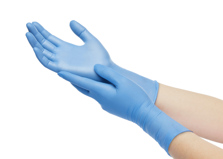 100pcs / boîte gants en nitrile médical jetable