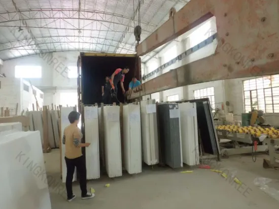 Pure White Quartz Stone 1.2cm Countertops,1.2cm Quartz Slabs From Kingkonree Manufacturer
