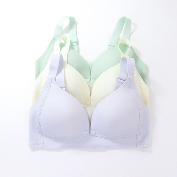 Plus Size Maternity 36-42C Soft Thin Padded Front Open Nursing Bra