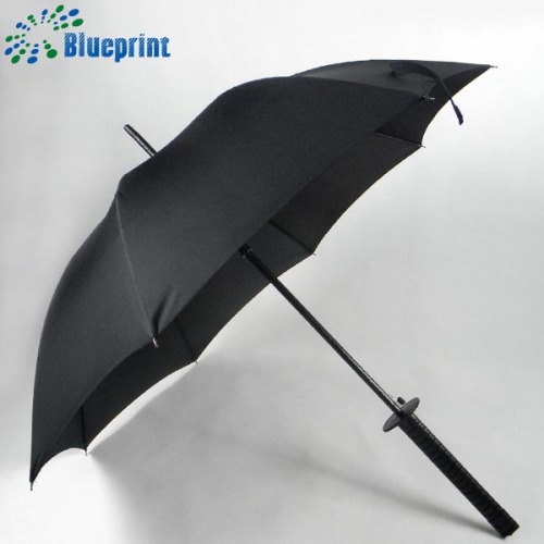 Special shape custom logo wiindproof samuai sword umbrella