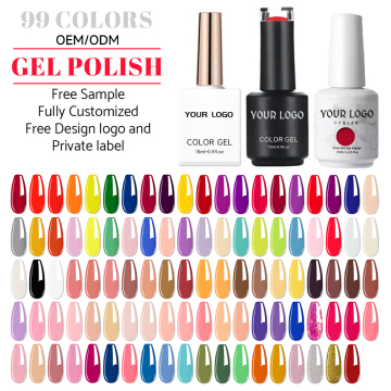 Ensemble de vernis à ongles pour les ongles de vernis à ongles pour chats vernis en gros logo personnalisé en gros.