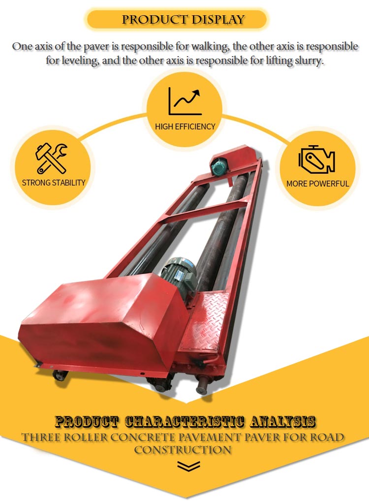 Concrete Pavement Paving Equipment: Integrated Concrete Roller Road ...