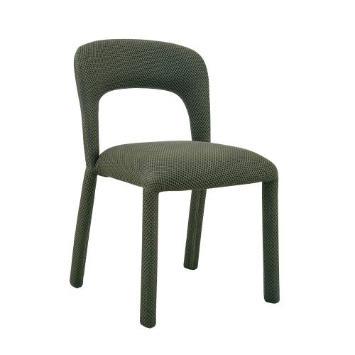 Cadeira de jantar moderna com pernas de metal resistente