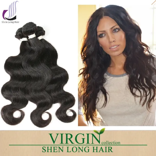 Shenlong hair new arrival grey remy human hair weave 7A grade brazilian remy human hair