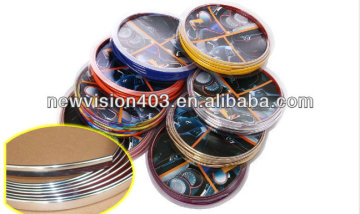 25mm car body flexible chrome trim in silver color