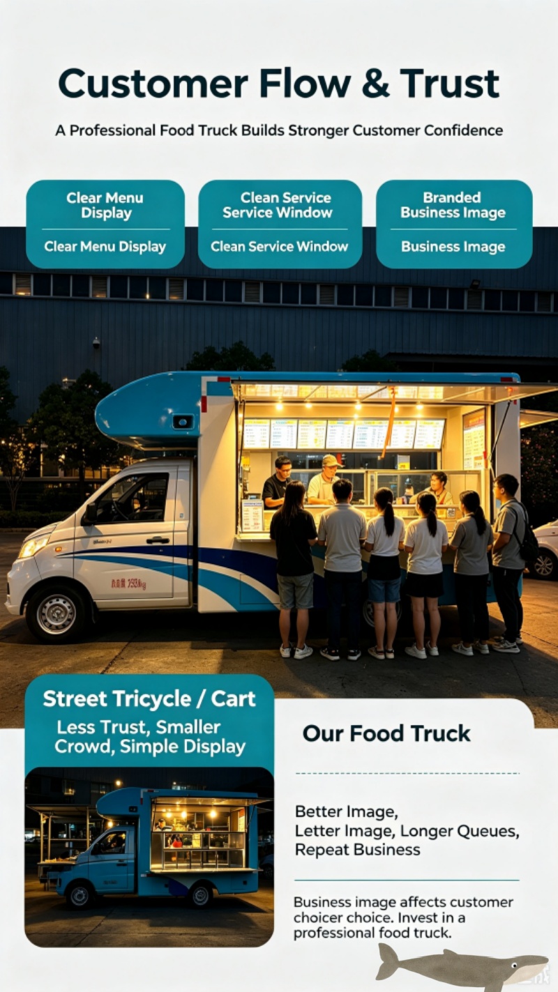 Street mobile food trucks