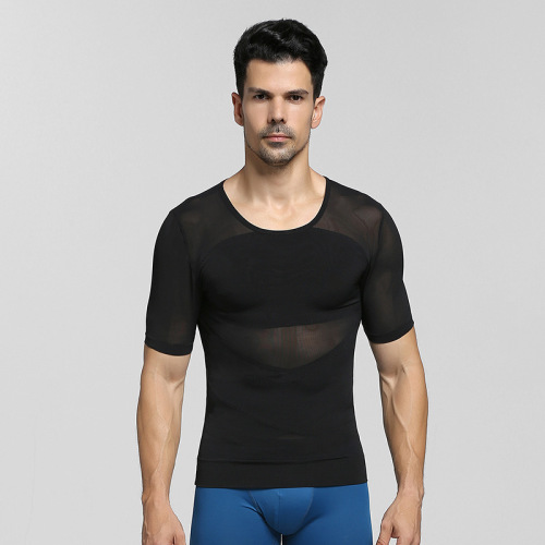 Body Shaping Herren Kurzarm T-Shirt