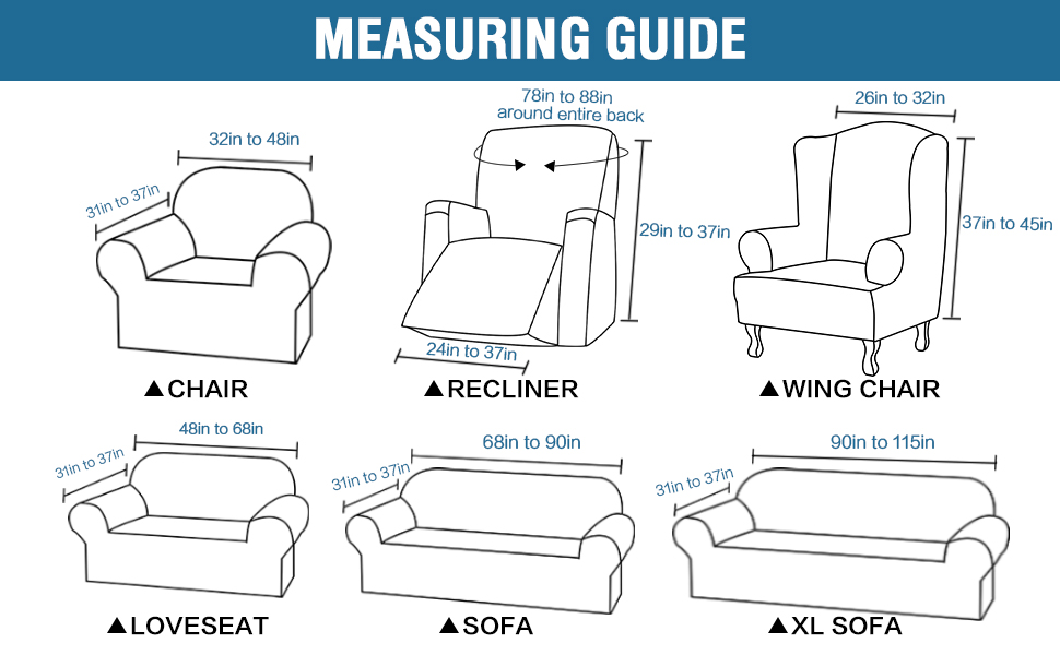 Suitable for both cloth and leather wing chair