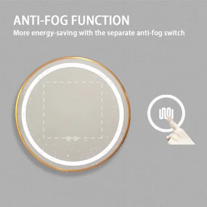 Wholesale Smart Bath Mirrors: Anti-Fog, LED Lighted, Round and Framed Wall Mirrors