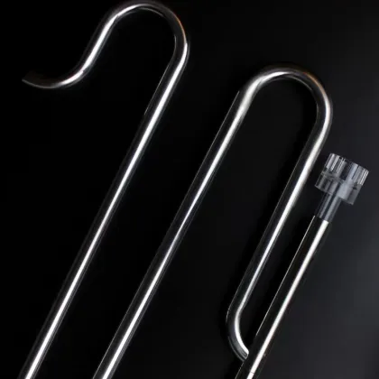 Stainless Steel Aquarium Fish Tank Inlet and Outlet Pipe, Ada Style 16/22M