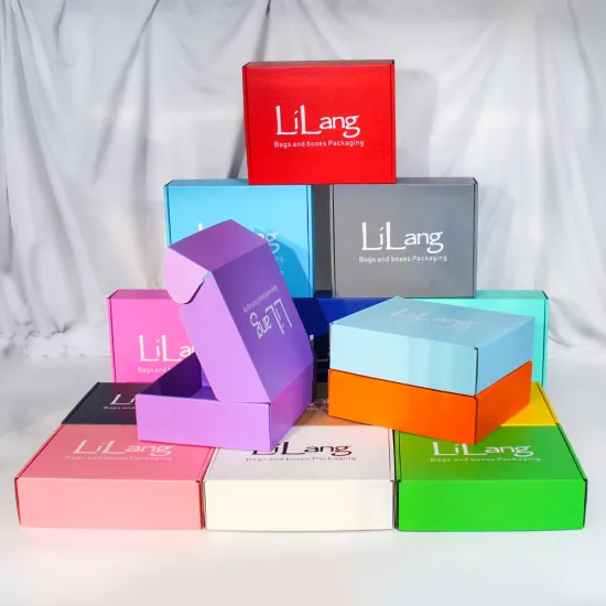 Custom Pink Corrugated Mailer Boxes with Embossed Print for Underwear, Clothing, and Hoodie Packaging