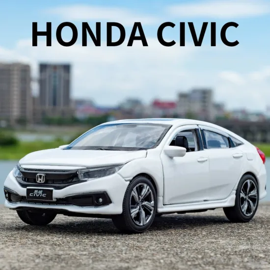 Free shipping 1:32 HONDA CIVIC Diecasts Toy Vehicles Metal Car Model Sound Light Collection Car Toys For Children Christmas Gift