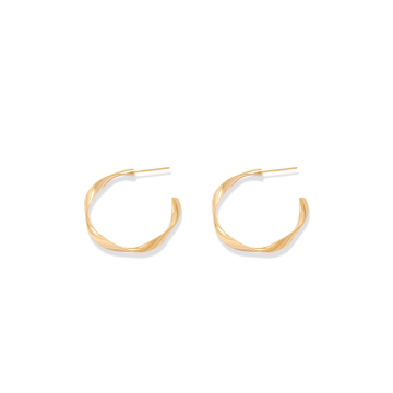 Elegantes pendientes geométricos de giro plateado