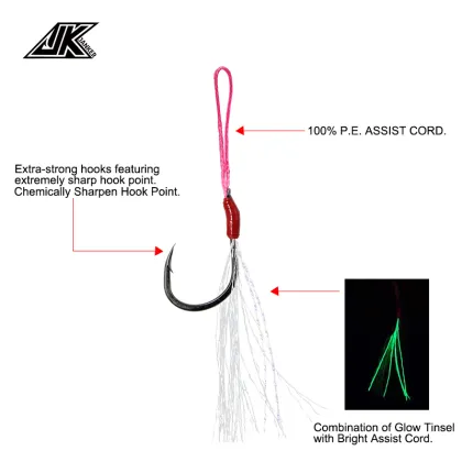 Mustad Freshwater Saltwater Fishing Hook Set for JK Fishing MAP