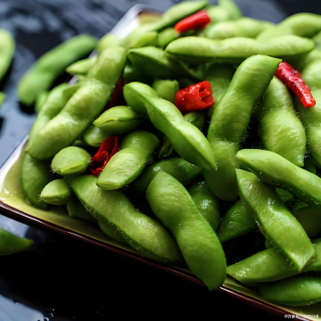 Prémiové vegetariánské vařené lusky Edamame