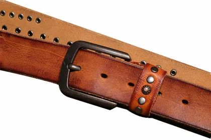 Rivet retro belt pin buckle belt