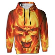 Evil human bone print hoodie