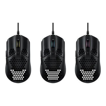Ultra-Lightweight 59g Honeycomb Shell Hex Design RGB HyperX Pulsefire Haste Gaming Mouse" could be shortened to:

"Hex Design RGB HyperX Pulsefire Haste 59g Gaming Mouse