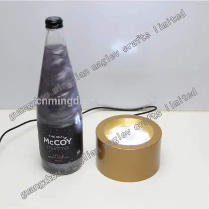 led wine bottle rotate sparkling wine display stand