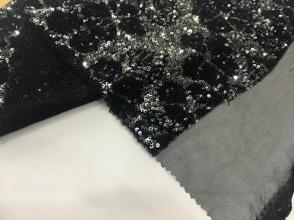 Poly Mesh Sequin Embroidery