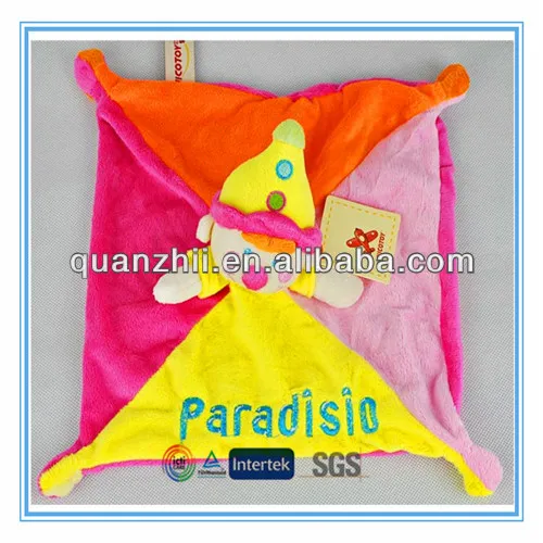 Plush organic baby blanket